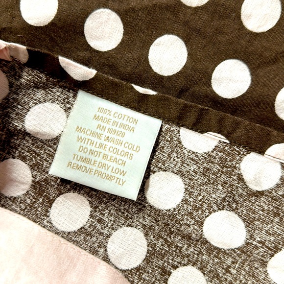 Apron Brown and Pink Polka Dot Design - Picture 7 of 7